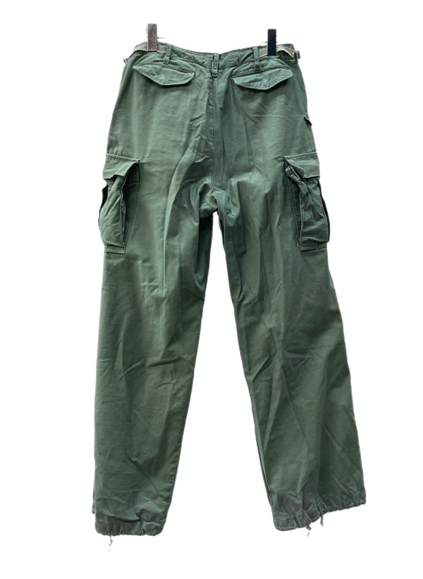 ミリタリー Military 70s 70年代 U.S.ARMY M-65 フィールドパンツ TALON ZIP アメリカ軍 Vintage ヴィンテージ 緑 無地 カーゴパンツ カーキ 104MB-201