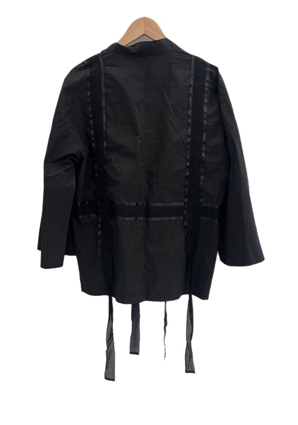 サスクワッチファブリックス Sasquatchfabrix. 20SS ORIENTAL CARDIGAN ガウンシャツ カーディガン 黒 20SS-SY9-001 半袖シャツ ブラック Sサイズ 101MT-4795