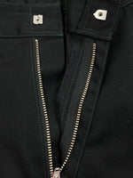 トーガ TOGA ARCHIVES × Dickies ディッキーズ 21AW Flare Pants フレア パンツ ジップフライ ワーク ウエスタン ブーツカット メタル スタッズ 黒 ロゴ TC12-FF521 ボトムスその他 ブラック サイズ 46 104MB-266