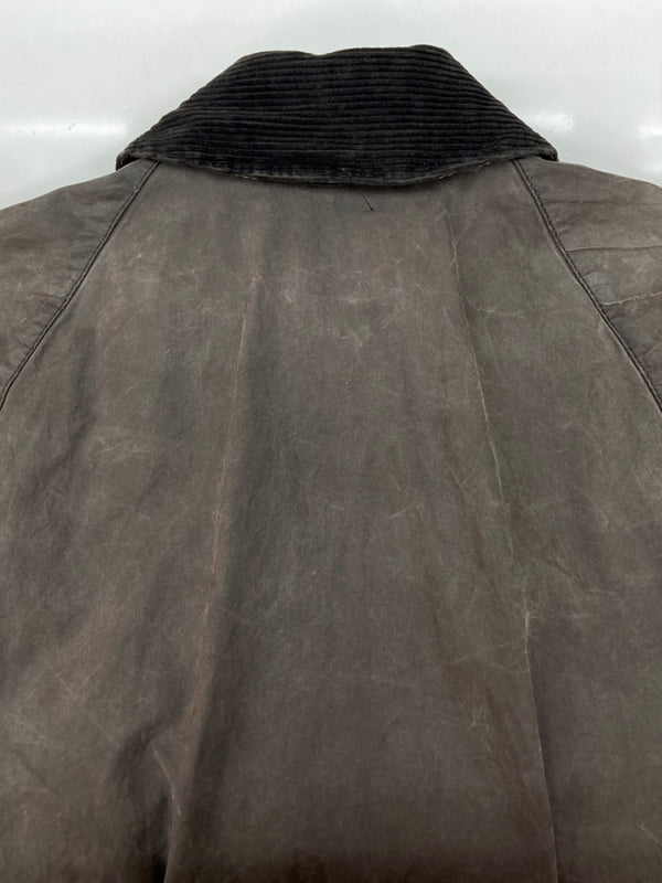 バブアー Barbour BEDALE JACKET ビデイル ジャケット ダブルジップ オイル ワックス 裏チェック アウター 茶 A104 サイズ C36/91CM ジャケット 無地 ブラウン 104MT-1886