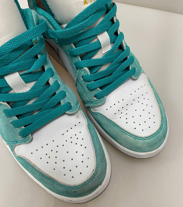 ナイキ NIKE エアジョーダン1 ロー SE "ニューエメラルド" Air Jordan 1 Low SE "New Emerald" DN3705-301 メンズ靴 スニーカー ロゴ ブルー 28cm 201-shoes796