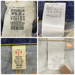 【曜日割引対象外】 ダブルアールエル RRL LOW STRAIGHT ONCE WASHED JEAN USA製 セルビッチ R144RB03 デニム ブルー 29×30サイズ 201MB-926 VB