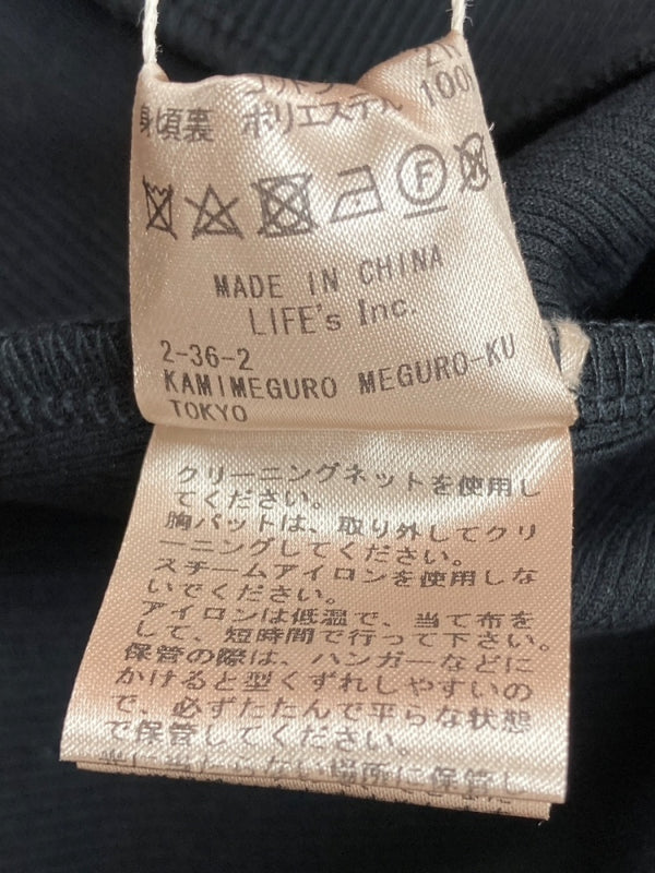 トゥデイフル TODAYFUL ドッキング ギャザー Docking Gather Onepiece ドレス Dress ノースリーブ カップイン 異素材 ドロストリング BLACK 黒 12310323 ワンピース 無地 ブラック SIZE38 104LT-150