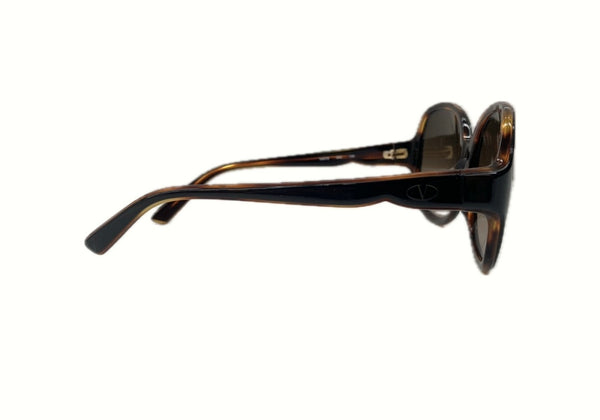 ヴァレンティノ VALENTINO SUNGLASSES サングラス アイウェア アジアンフィット レディース 茶 V601S 眼鏡・サングラス サングラス ロゴ ブラウン 104G-15