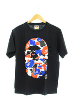 アベイシングエイプ A BATHING APE ヘッド プリント 半袖Tシャツ 黒 Tシャツ ブラック Mサイズ 103MT-1119