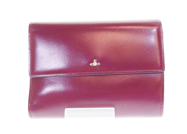 ヴィヴィアンウエストウッド Vivienne Westwood  がま口 三つ折り財布 ウォレット シルバー金具 ボルドー 赤系 財布・ケース レディース財布 レッド 103SA-21