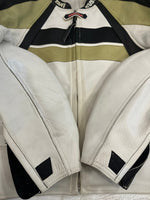 クシタニ KUSHITANI レザージャケット バイカースタイル バイカージャケット レーシングジャケット 白 ジャケット ホワイト 101MT-5226