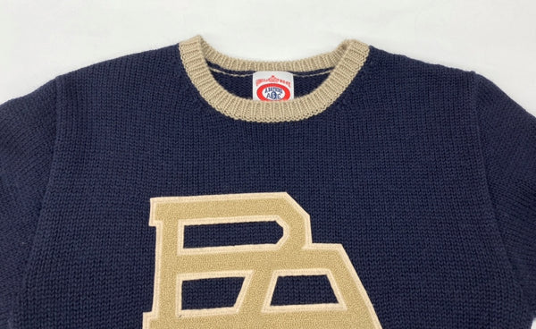 アベイシングエイプ A BATHING APE GORILLA WOOL ゴリラ ウール ニット セーター 紺 セーター 刺繍 ネイビー Mサイズ 104MT-1925
