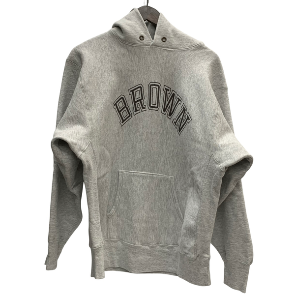 【曜日割引対象外】 チャンピオン Champion 80's トリコタグ REVERSE WEAVE BROWN UNIVERSITY USA製 パーカ グレー XLサイズ 201MT-3307 VB