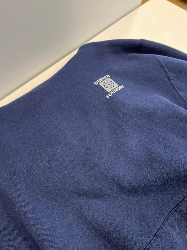 ラッセルアスレチック RUSSELL ATHLETIC 90s 90’s DEETER FOUNDRY フーディ vintage ヴィンテージ USA製 アメリカ製 パーカ ネイビー Lサイズ 101MT-4314