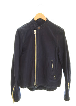 ジョングラッコウ JOHN GLUCKOW The Rider ジェラード ザ ライダー シングルライダース ジャケット 青 ジャケット ブルー Mサイズ 103MT-2180