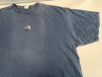 パタゴニア PATAGONIA 90's 90年代 Beneficial タグ クラシックカー 両面プリント  USA製 アメリカ製 青 vintage ヴィンテージ XL Tシャツ ブルー LLサイズ 101MT-4722