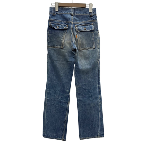 【曜日割引対象外】 リーバイス Levi's 70's ブッシュパンツ BIG E オレンジタブ デニム ブルー W27サイズ 201MB-1088 VB