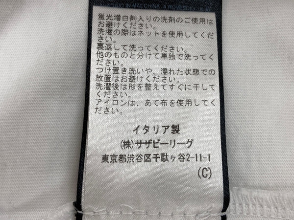 ラフシモンズ RAF SIMONS 18AW OUTER SPACE 半袖 カットソー クルーネック バックプリント スター 星 コットン MADE IN ITALY イタリア製 WHITE 白  182.125 19000-00010 Tシャツ ロゴ ホワイト Sサイズ 104MT-1814