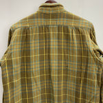 【曜日割引対象外】 キャピタル KAPITAL チェック ネルシャツ リメイク 長袖シャツ 黄色 2サイズ 201MT-3882 VB