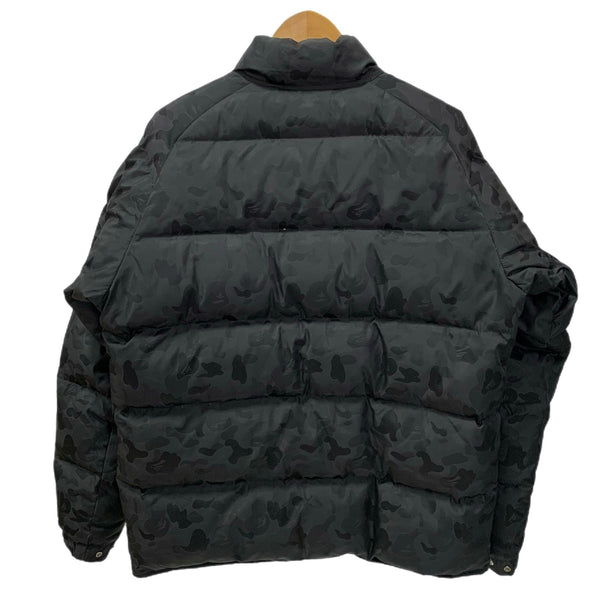 アベイシングエイプ A BATHING APE ダウン ジャケット ブラック Lサイズ 201MT-4849