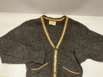 ヴィンテージ vintage 50s 60s 50's 60's PURITAN MOHAIR CARDIGAN グレー×ゴールド  モヘア 38 カーディガン グレー Mサイズ 101MT-3107