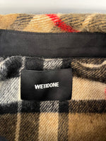ウェルダン WE11DONE CHECK ANORAK WOOL SHIRT チェック アノラック ウールシャツ ジャケット BL3-20-910RM04 ジャケット ブラウン Mサイズ 101MT-5067