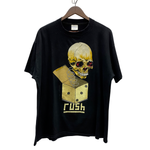 【曜日割引対象外】 ヴィンテージ vintage 90's ラッシュ RUSH 1991 ROLL THE BONES PUSHEAD USA製 Tシャツ ブラック XLサイズ 201MT-4294 VB