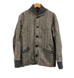 ウールリッチ WOOLRICH × KING-O-WEAR キングオーウェア ヘリンボーン ツイードブルゾン  ファラオジャケット カーコート MADE IN USA アメリカ製 ジャケット グレー Mサイズ 101MT-4619