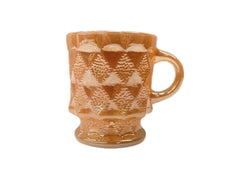 ファイアーキング Fire-King 60s 70s KIMBERLY Mug Peach Luster キンバリー マグ ダイヤ USA製 耐熱 マグカップ その他 総柄 オレンジ 104Z-20