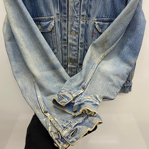 【曜日割引対象外】 リーバイス Levi's 50's 517XX 2nd 紙パッチ ハギ付き インナーカット ジャケット ブルー 201MT-4512 VB