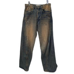 【曜日割引対象外】ネヴァーフォーゲット NVRFRGT STUDIOUS別注 3D TWISTED JEANS EXST242P02 デニム ピンク 2サイズ 201MB-1006
