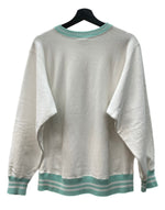 チャンピオン Champion REVERSE WEAVE リバースウィーブ 90s 90年代 USA製 刺繍タグ ヴィンテージ リブライン カレッジ スウェット プリント ホワイト Mサイズ 104MT-2276