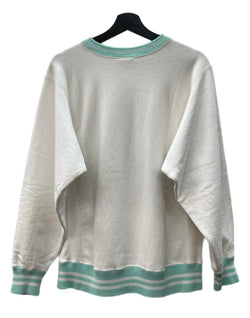 チャンピオン Champion REVERSE WEAVE リバースウィーブ 90s 90年代 USA製 刺繍タグ ヴィンテージ リブライン カレッジ スウェット プリント ホワイト Mサイズ 104MT-2276