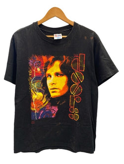 バンド band バンドTシャツ BAND-T 90s THE DOORS ドアーズriders on the storm 半袖 袖裾シングル ©1991 Tシャツ プリント Lサイズ  US古着 Tシャツ ブラック Lサイズ 101MT-2891