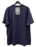 ヴェトモン VETEMENTS 20SS PRINT LOGO S/S TEE プリント ロゴ 半袖 Ｔシャツ バーコードパッチ クルーネック 紺 Tシャツ ロゴ ネイビー Mサイズ 104MT-2342