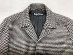 シュプリーム SUPREME 13AW Loro Piana Wool Trench ロロピアーナ ウール トレンチ ステンカラー テーラード フロントボタン 千鳥柄 GRAY グレー系 灰色  コート 総柄 グレー Lサイズ 104MT-1848