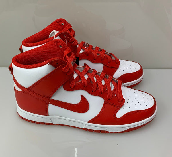 ナイキ NIKE ダンク ハイ "チャンピオンシップ ホワイト アンド レッド" Dunk High "Championship White and Red" DD1399-106 メンズ靴 スニーカー ロゴ レッド 28cm 201-shoes790