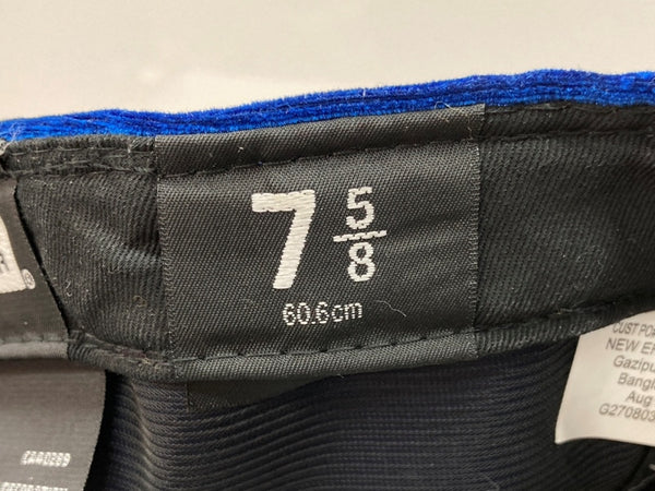 シュプリーム SUPREME 22AW Velour Box Logo New Era ベロア ボックス ロゴ ニューエラ ベースボールキャップ 帽子 青 帽子 メンズ帽子 キャップ 刺繍 ブルー 104H-48