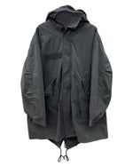 ヒューストン HOUSTON M-65 PARKA JACKET ライナー フード 取り外し可能 フィッシュテール 黒 5465 7080/0414 ジャケット 無地 ブラック 104MT-2310