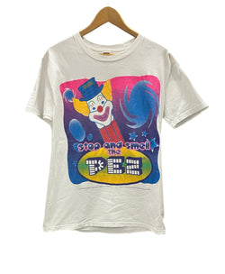 ヴィンテージ vintage 90s 90's FRUIT OF THE LOOM 1998 pez candy ピエロ キャンディー 企業モノ Tシャツ ホワイト Lサイズ 101MT-2952