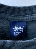 ステューシー STUSSY old STUSSY シングルステッチ ドクロ ショーンロゴ USA製 Tシャツ ブラック Lサイズ 201MT-2398