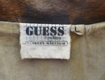 ゲス GUESS 80s レザー切替 デニムジャケット Made in USA 80's Gジャン USA製 ジャケット ブルー Lサイズ 103MT-3395