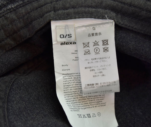 アレクサンダーワン Alexander Wang バケットハット 黒 4DC3229002 帽子 メンズ帽子 ハット ブラック 103H-34