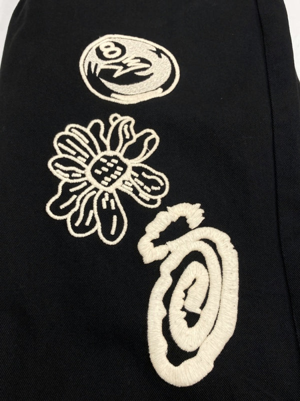 ステューシー STUSSY 22AW noma icon beach pant ビーチパンツ イージーパンツ 黒 刺繍 116575 ボトムスその他 ブラック Lサイズ 104MB-126