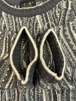 クージー COOGI 90s 90's AUSTRALIA 3D KNIT 3Dニット 総柄 クルーネック グレー系 XXL セーター マルチカラー 101MT-5004