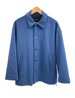 エンポリオ・アルマーニ EMPORIO ARMANI ブラッシュドウール混フェルト ジャケット 青 H31R02 C1452 EU46 コート ブルー 101MT-5012