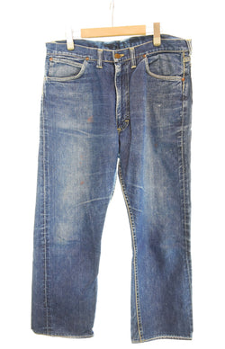 リー Lee 60’s 60s ヴィンテージ 101Z デニム GRIPPER ZIPPER X刻印 黒タグなし デニムパンツ 青 デニム ブルー 103MB-389