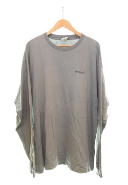 パタゴニア PATAGONIA 90s Organic cotton Benefical T's Made in USA 90's ベネフィシャルT USA製 ロンT カーキグリーン LLサイズ 103MT-3220