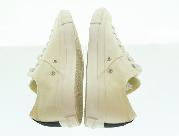 コムデギャルソン COMME des GARCONS CONVERSE キャンバスローカットスニーカー 白 AZ-K120-001-2-7 メンズ靴 スニーカー ホワイト 28cm 103S-1182