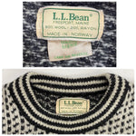 【曜日割引対象外】 エルエルビーン L.L.Bean 80's 90's バーズアイニット セーター ホワイト 201MT-4603 VB