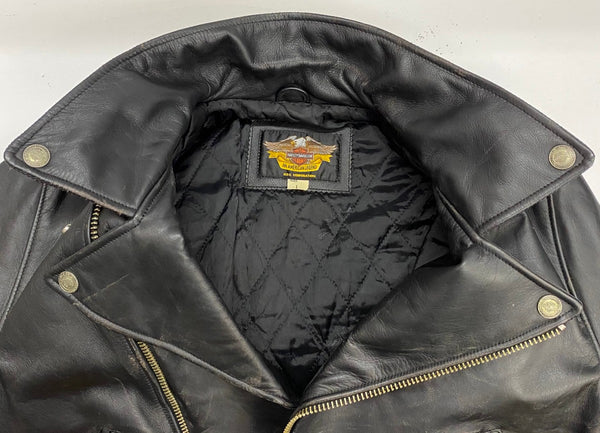 【曜日割引対象外】 ハーレーダビッドソン HARLEY-DAVIDSON レザー ダブルライダース 40180 ジャケット ブラック Lサイズ 201MT-4534 VB