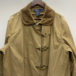 【曜日割引対象外】 ラルフローレン POLO RALPH LAUREN 90's レザー切り替え ファイヤーマン コート ベージュ Mサイズ 201MT-3852 VB