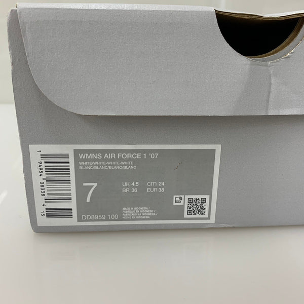 ナイキ NIKE AIR FORCE 1 '07 DD8959-100 レディース靴 スニーカー ホワイト 24.0cmサイズ 201-shoes1365