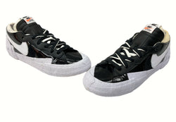 ナイキ NIKE 21年製 × SACAI サカイ BLAZER LOW ブレーザー ロー コラボ スニーカー 黒 DM6443-001 メンズ靴 スニーカー ブラック 27.5cm 104-shoes241